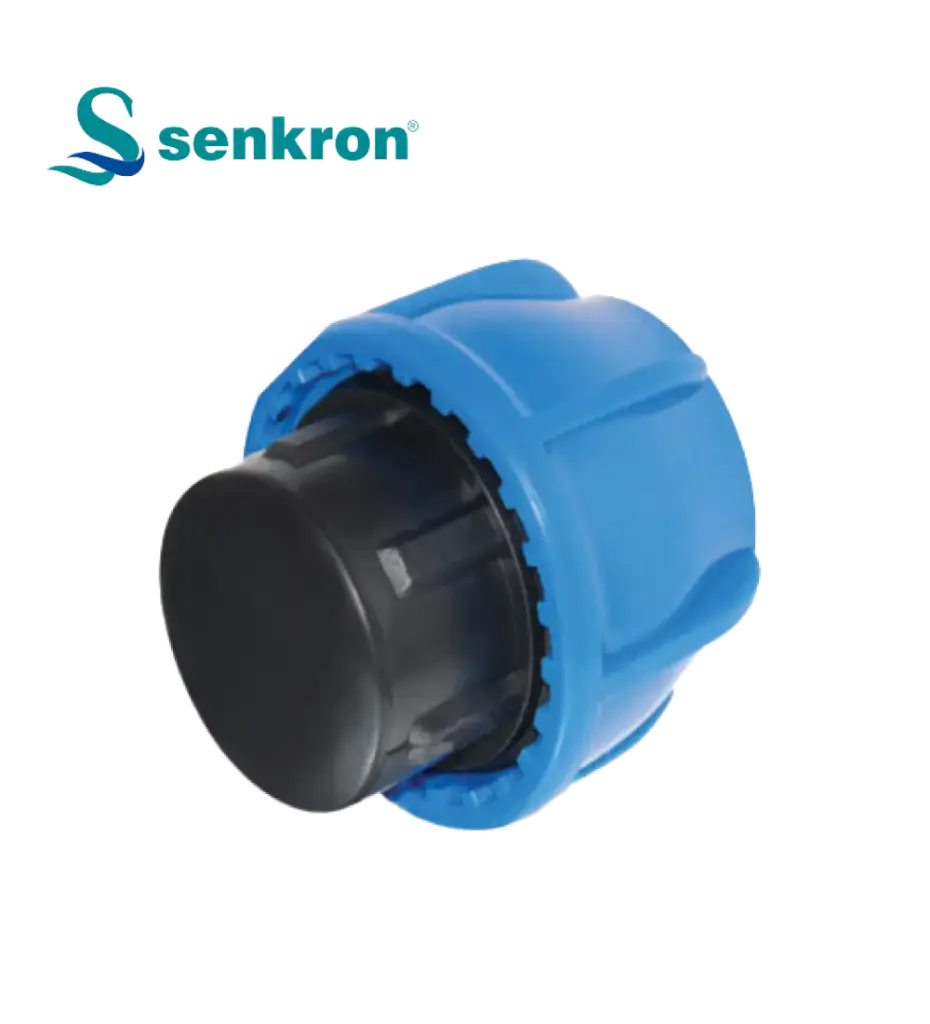 END CAP 32mm Senkron Blue