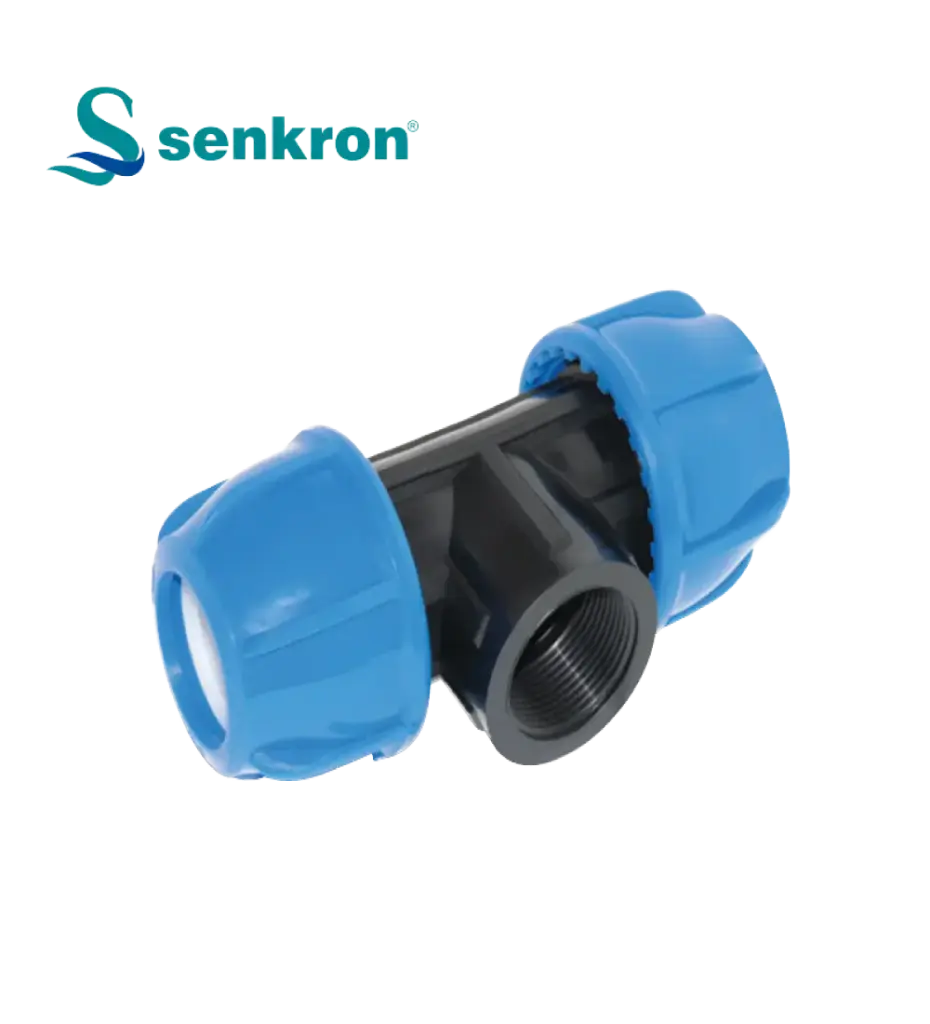 تقسيم تي 110 × 4" × 110 بطن Senkron Blue