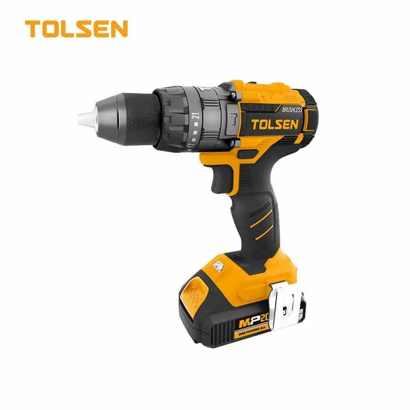 دريل شحن برشلس همر 13ملم Tolsen 87254 20V 58N.m