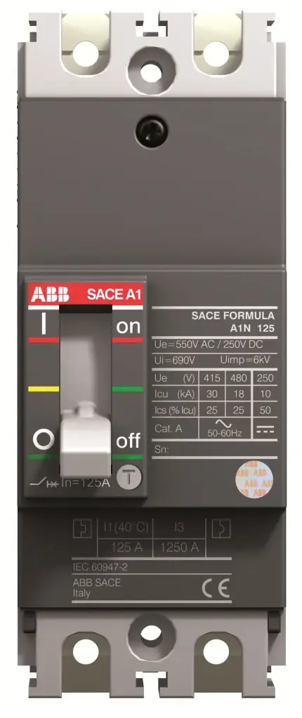 قاطع ثنائي ABB A1N 125 TMF 60-600 2P F F 60A 36KA