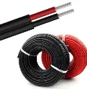 كيبل 2×6ملم 1.5KV ثنائي DC 1 متر عازل