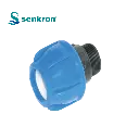 Male Adaptor  50 mm × 1.5" Senkron Blue