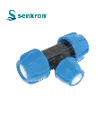 Reducing Tee 110 x 90mm x 110mm Senkron Blue