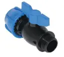 Mini Valve Thread Male 25mm × 3/4" Senkron Blue